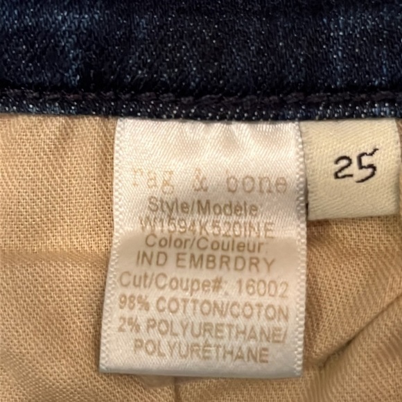 Rag & Bone Jean 10 Inch Crop Flare Size 25 - Picture 11 of 16